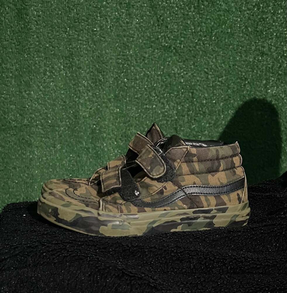 Vans Sk8-Hi Black Camo High Top Sneakers Toddler Size 5